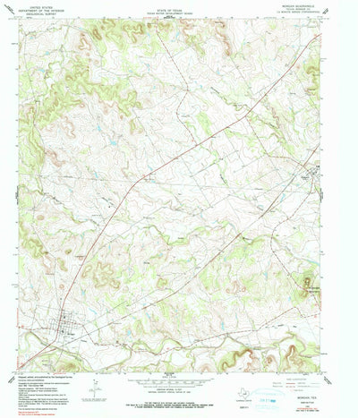 United States Geological Survey Morgan, TX (1966, 24000-Scale) digital map