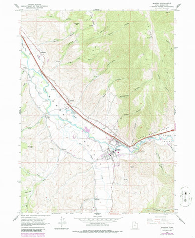 United States Geological Survey Morgan, UT (1961, 24000-Scale) digital map