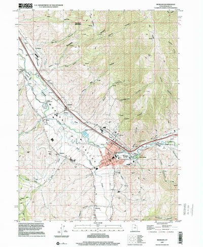 United States Geological Survey Morgan, UT (1997, 24000-Scale) digital map