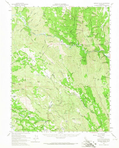 United States Geological Survey Morgan Valley, CA (1958, 62500-Scale) digital map