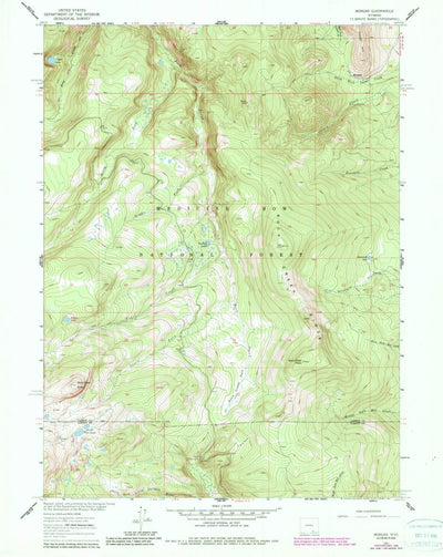 United States Geological Survey Morgan, WY (1961, 24000-Scale) digital map
