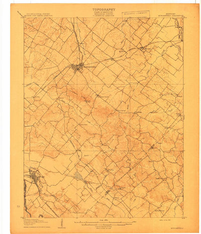 United States Geological Survey Morganfield, KY (1907, 62500-Scale) digital map