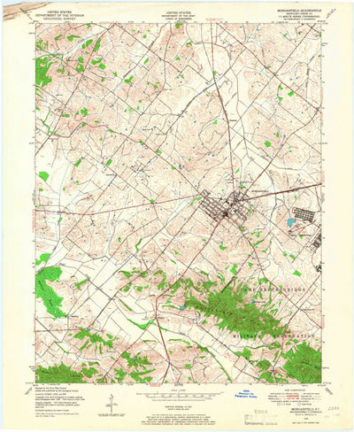 United States Geological Survey Morganfield, KY (1949, 24000-Scale) digital map