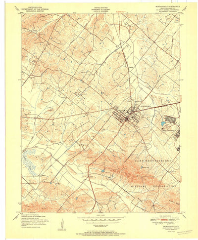 United States Geological Survey Morganfield, KY (1951, 24000-Scale) digital map