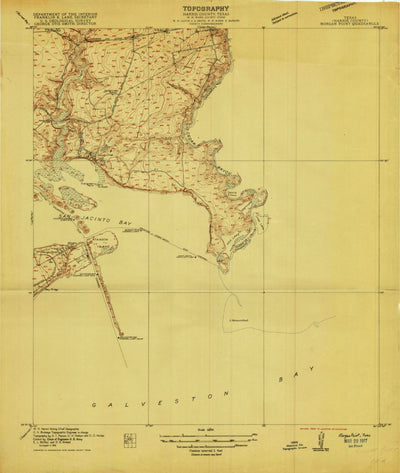 United States Geological Survey Morgans Point, TX (1916, 24000-Scale) digital map