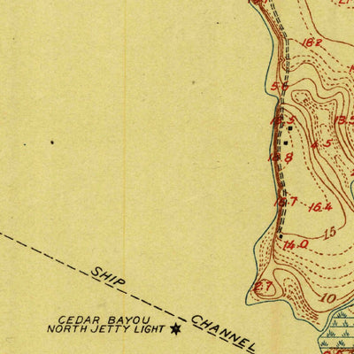 United States Geological Survey Morgans Point, TX (1916, 24000-Scale) digital map