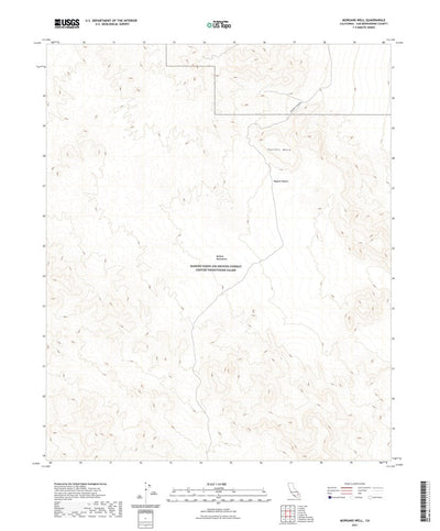 United States Geological Survey Morgans Well, CA (2021, 24000-Scale) digital map