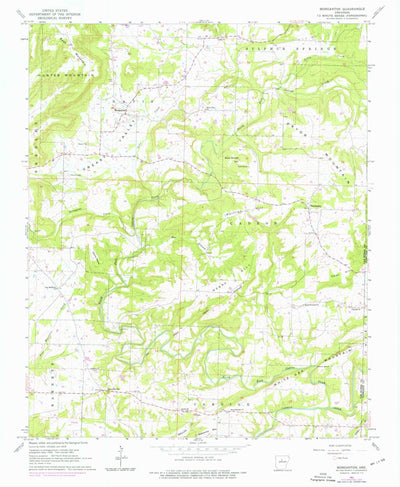 United States Geological Survey Morganton, AR (1961, 24000-Scale) digital map