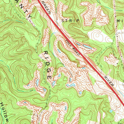 United States Geological Survey Morgantown, KY (1973, 24000-Scale) digital map