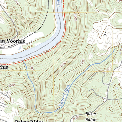 United States Geological Survey Morgantown North, WV (2023, 24000-Scale) digital map
