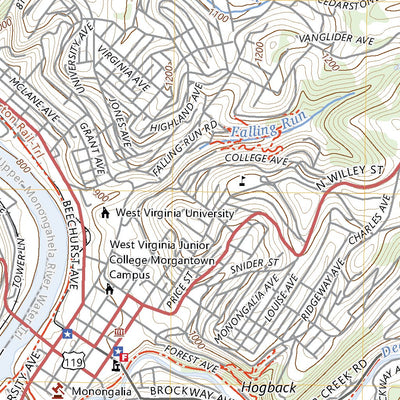 United States Geological Survey Morgantown North, WV (2023, 24000-Scale) digital map