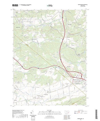 United States Geological Survey Morgantown, PA (2023, 24000-Scale) digital map