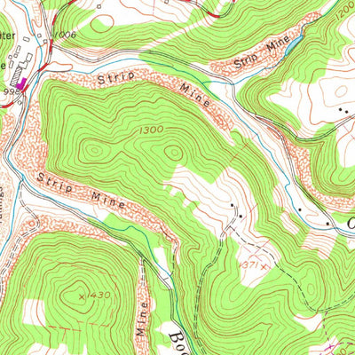 United States Geological Survey Morgantown South, WV (1957, 24000-Scale) digital map
