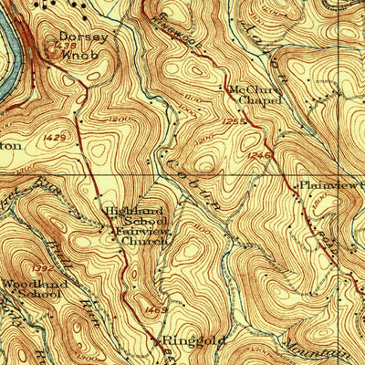 United States Geological Survey Morgantown, WV-PA (1925, 62500-Scale) digital map