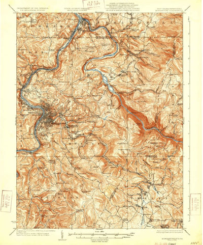 United States Geological Survey Morgantown, WV-PA (1933, 62500-Scale) digital map