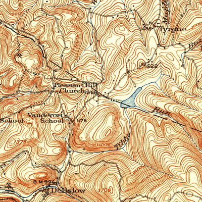 United States Geological Survey Morgantown, WV-PA (1933, 62500-Scale) digital map