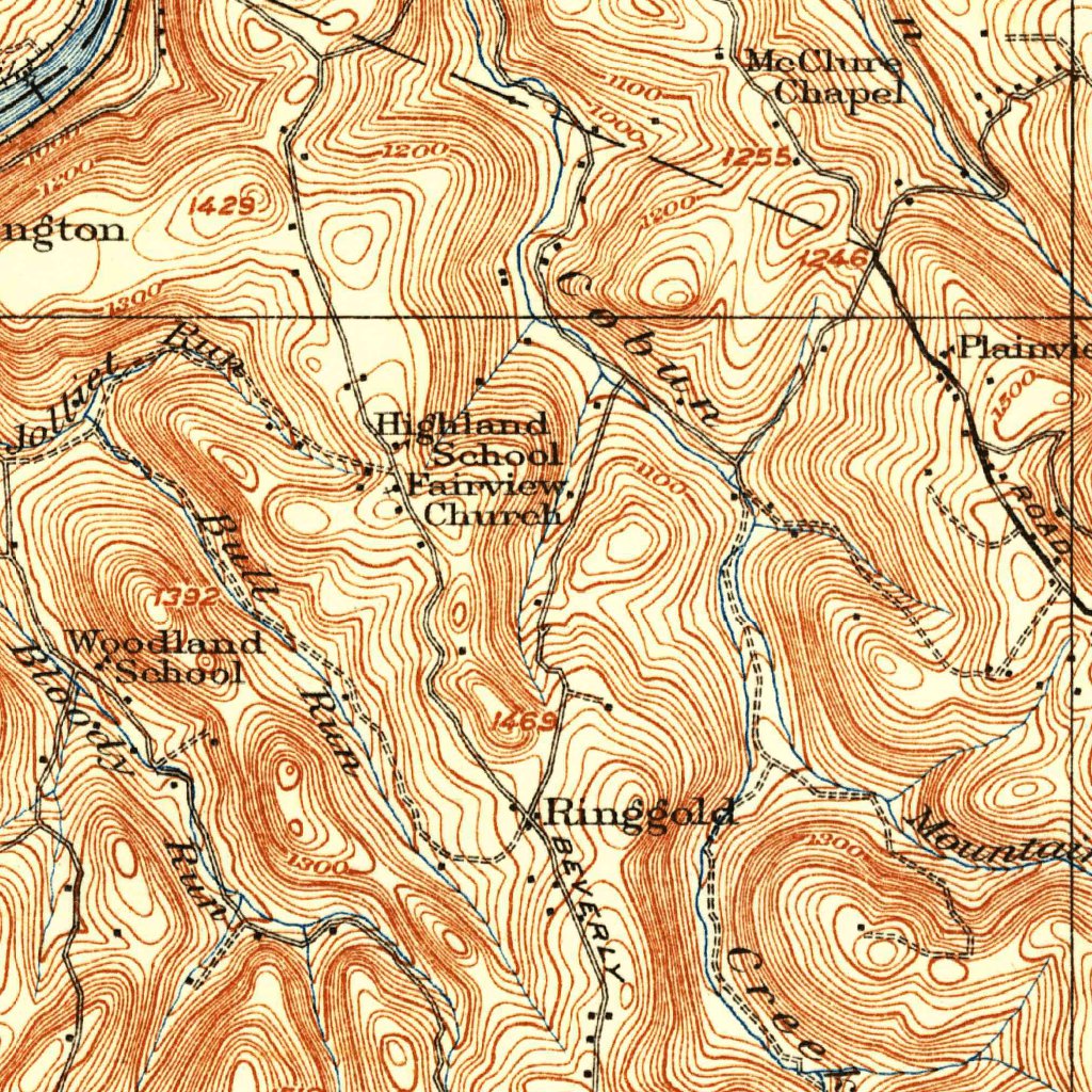 Morgantown, WV-PA (1933, 62500-Scale) Map by United States Geological ...