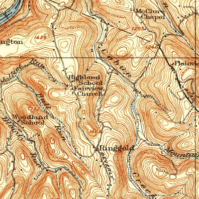 United States Geological Survey Morgantown, WV-PA (1933, 62500-Scale) digital map