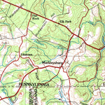 United States Geological Survey Morgantown, WV-PA-MD (1979, 100000-Scale) digital map