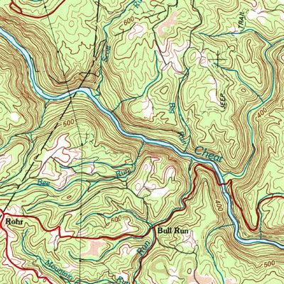 United States Geological Survey Morgantown, WV-PA-MD (1979, 100000-Scale) digital map