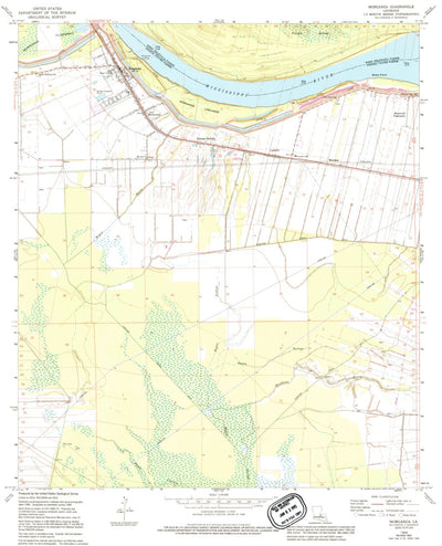 United States Geological Survey Morganza, LA (1968, 24000-Scale) digital map