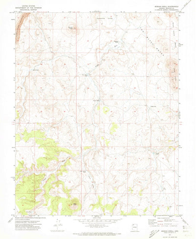 United States Geological Survey Moriah Knoll, AZ (1971, 24000-Scale) digital map