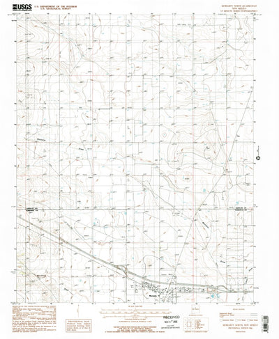 United States Geological Survey Moriarty North, NM (1986, 24000-Scale) digital map