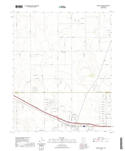 United States Geological Survey Moriarty North, NM (2020, 24000-Scale) digital map