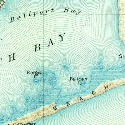 United States Geological Survey Moriches, NY (1904, 62500-Scale) digital map