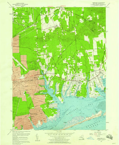 United States Geological Survey Moriches, NY (1957, 24000-Scale) digital map