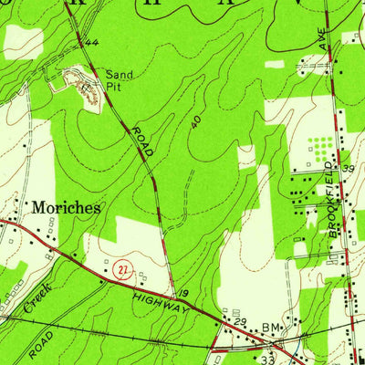 United States Geological Survey Moriches, NY (1957, 24000-Scale) digital map