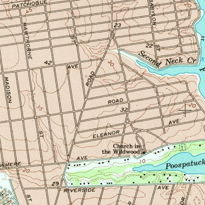 United States Geological Survey Moriches, NY (1967, 24000-Scale) digital map