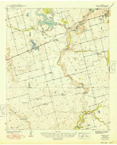 United States Geological Survey Morita, TX (1949, 62500-Scale) digital map