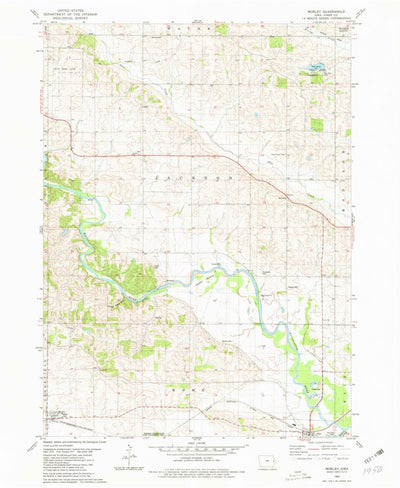 United States Geological Survey Morley, IA (1980, 24000-Scale) digital map