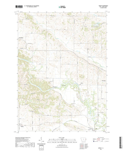 United States Geological Survey Morley, IA (2022, 24000-Scale) digital map