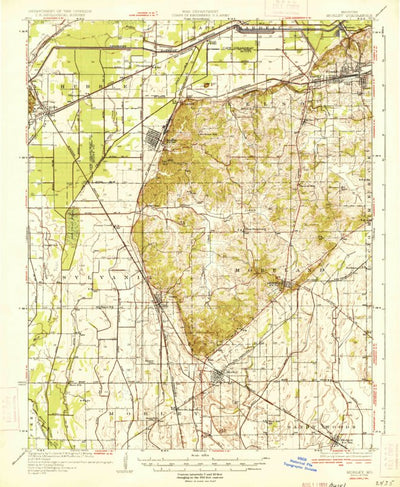 United States Geological Survey Morley, MO (1934, 62500-Scale) digital map