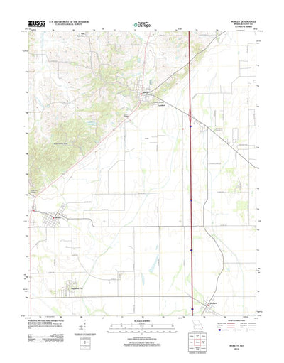United States Geological Survey Morley, MO (2012, 24000-Scale) digital map