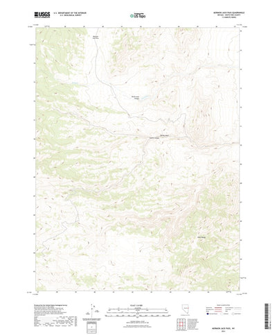 United States Geological Survey Mormon Jack Pass, NV (2021, 24000-Scale) digital map