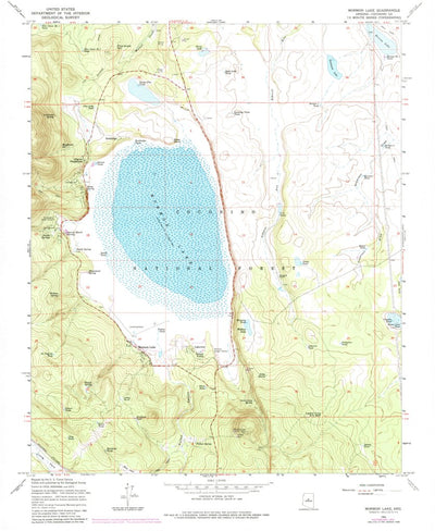 United States Geological Survey Mormon Lake, AZ (1965, 24000-Scale) digital map