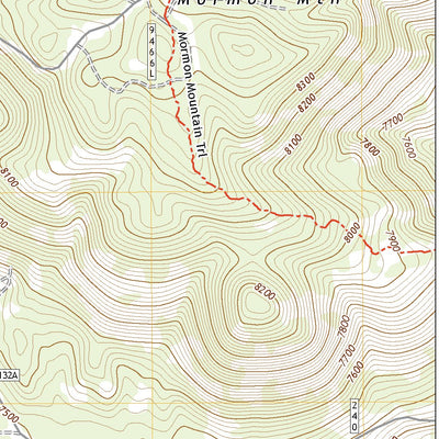 United States Geological Survey Mormon Mountain, AZ (2021, 24000-Scale) digital map