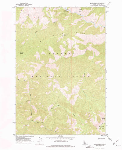 United States Geological Survey Mormon Mountain, ID (1962, 24000-Scale) digital map