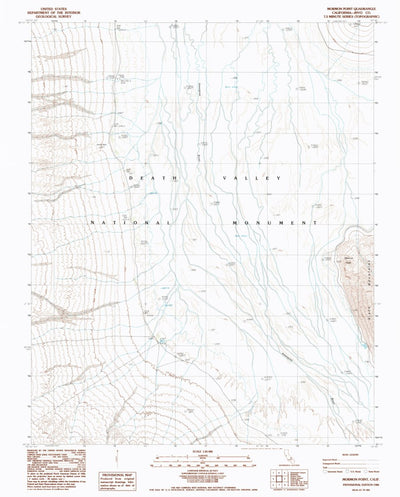 United States Geological Survey Mormon Point, CA (1986, 24000-Scale) digital map