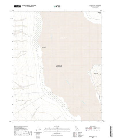 United States Geological Survey Mormon Point, CA (2021, 24000-Scale) digital map