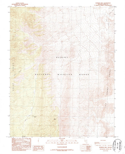 United States Geological Survey Mormon Well, NV (1987, 24000-Scale) digital map