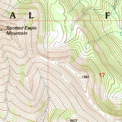 United States Geological Survey Morningstar Mountain, MT (1995, 24000-Scale) digital map