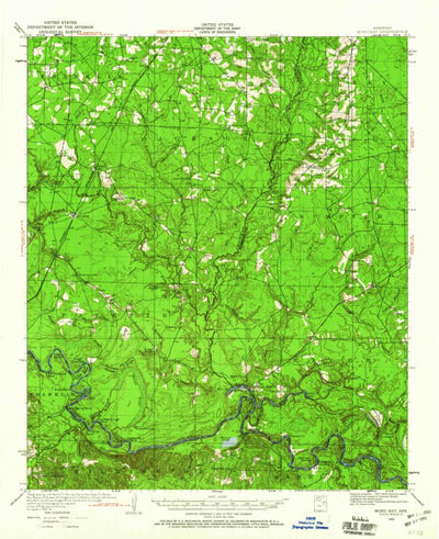 United States Geological Survey Moro Bay, AR (1934, 62500-Scale) digital map