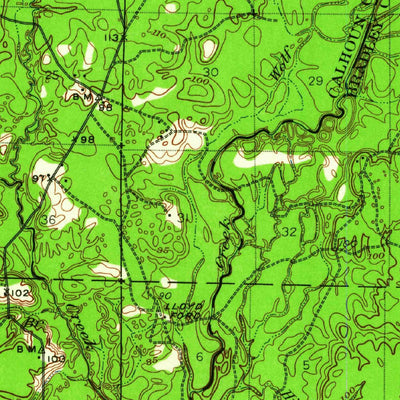 United States Geological Survey Moro Bay, AR (1934, 62500-Scale) digital map