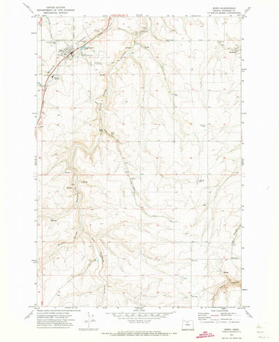 United States Geological Survey Moro, OR (1971, 24000-Scale) digital map