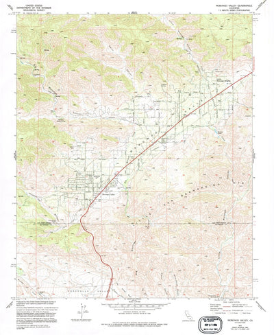 United States Geological Survey Morongo Valley, CA (1972, 24000-Scale) digital map