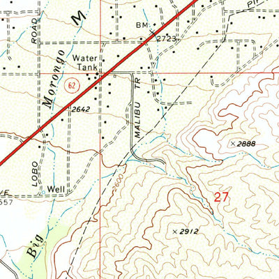 United States Geological Survey Morongo Valley, CA (1972, 24000-Scale) digital map